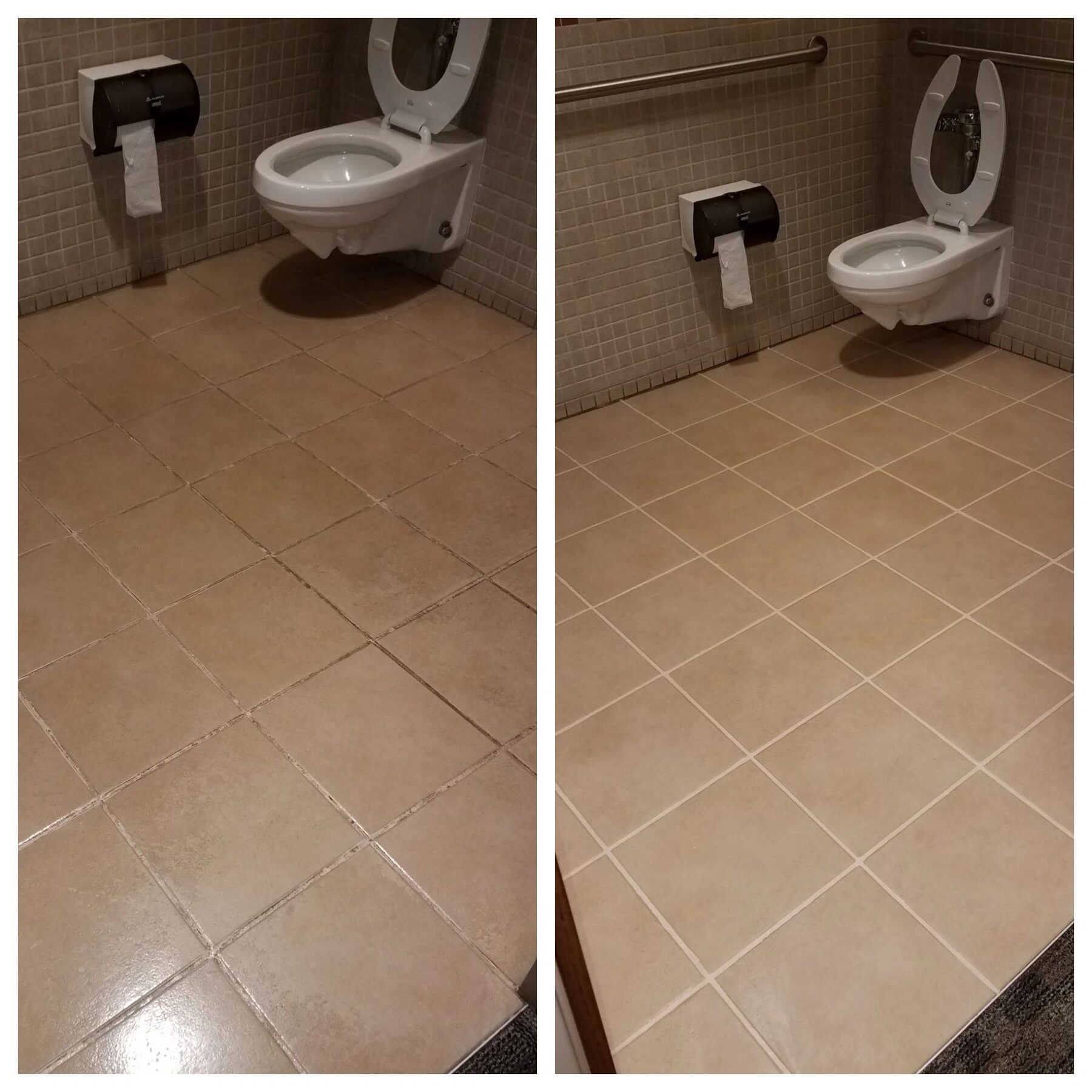 Lincoln Building Services team cleaning a commercial facility